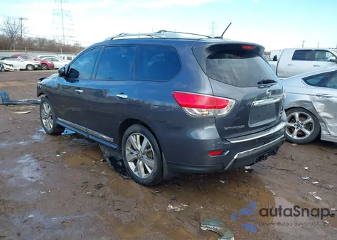 2014 Nissan Pathfinder Platinum from USA, damaged, VIN 5N1AR2MM0EC683404